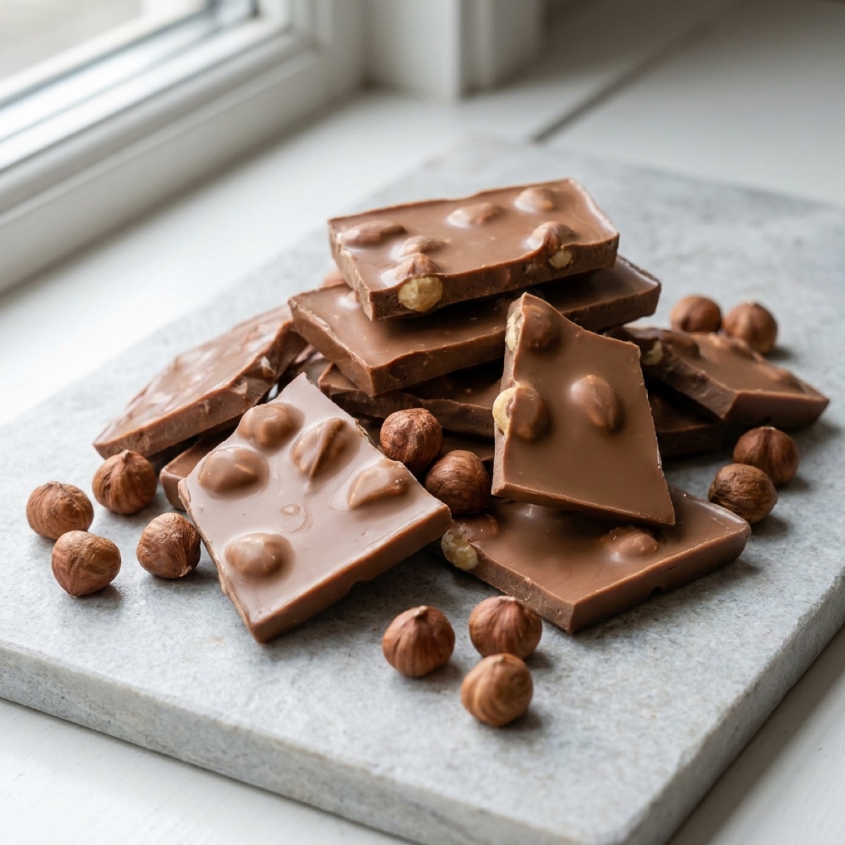 Tavoletta di gianduia con nocciole del Piemonte